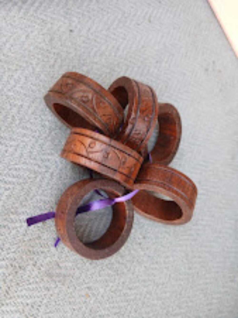 wood napkin rings